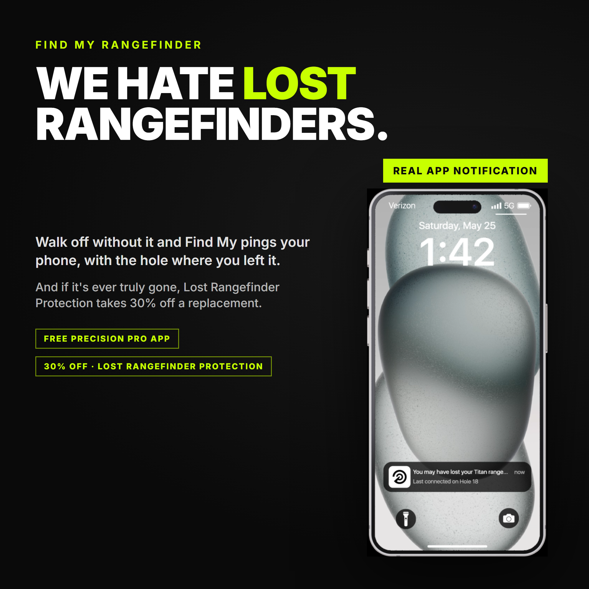 Palm x Precision Pro Titan Elite Rangefinder