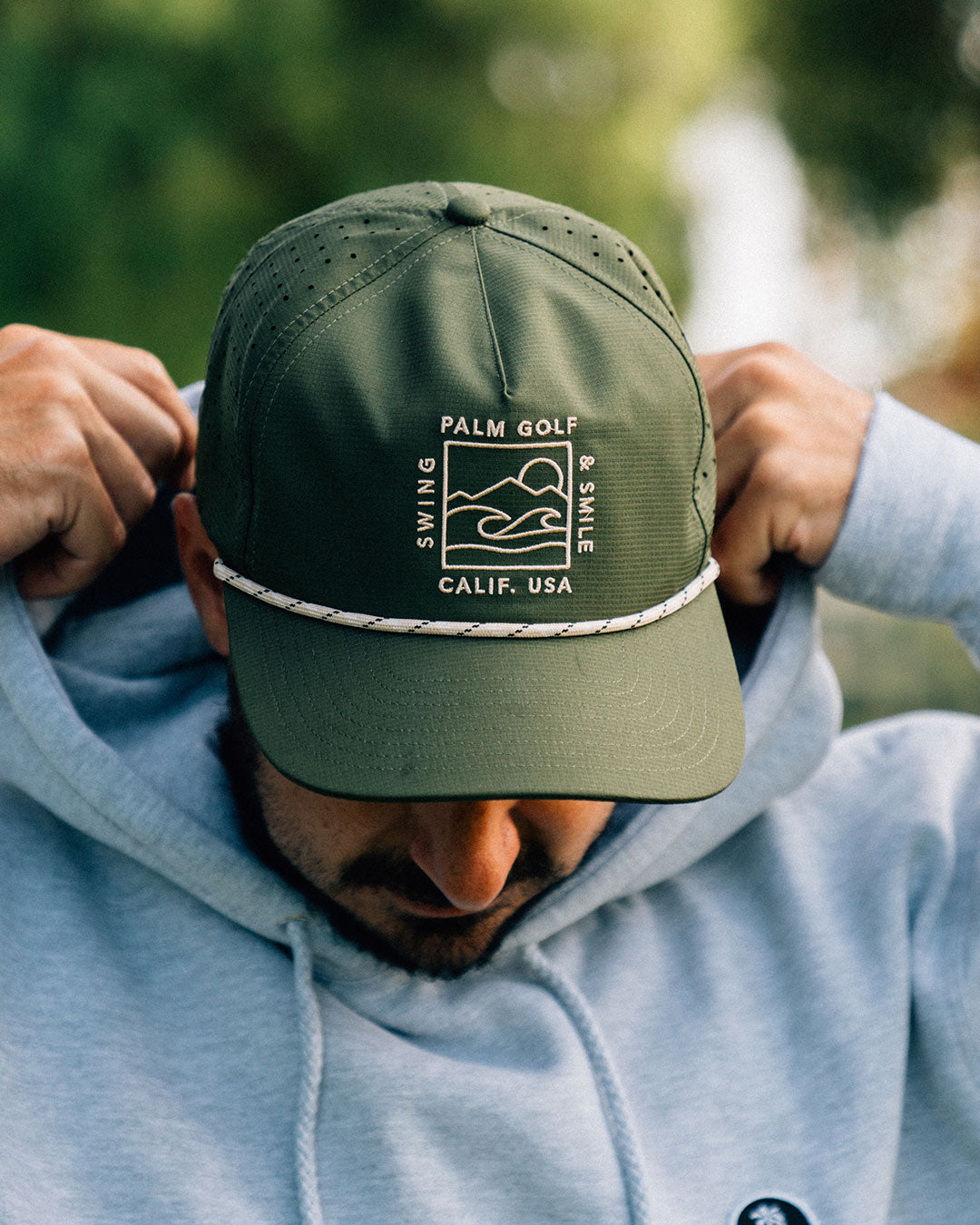 palm golf Swell Snapback