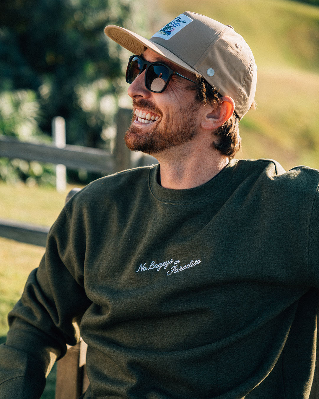 No Bogeys In Paradise Crewneck - Palm Golf Co.