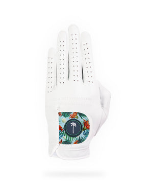 palm golf Men's Barrels and Birdies All-Weather Glove (Vegan Leather)