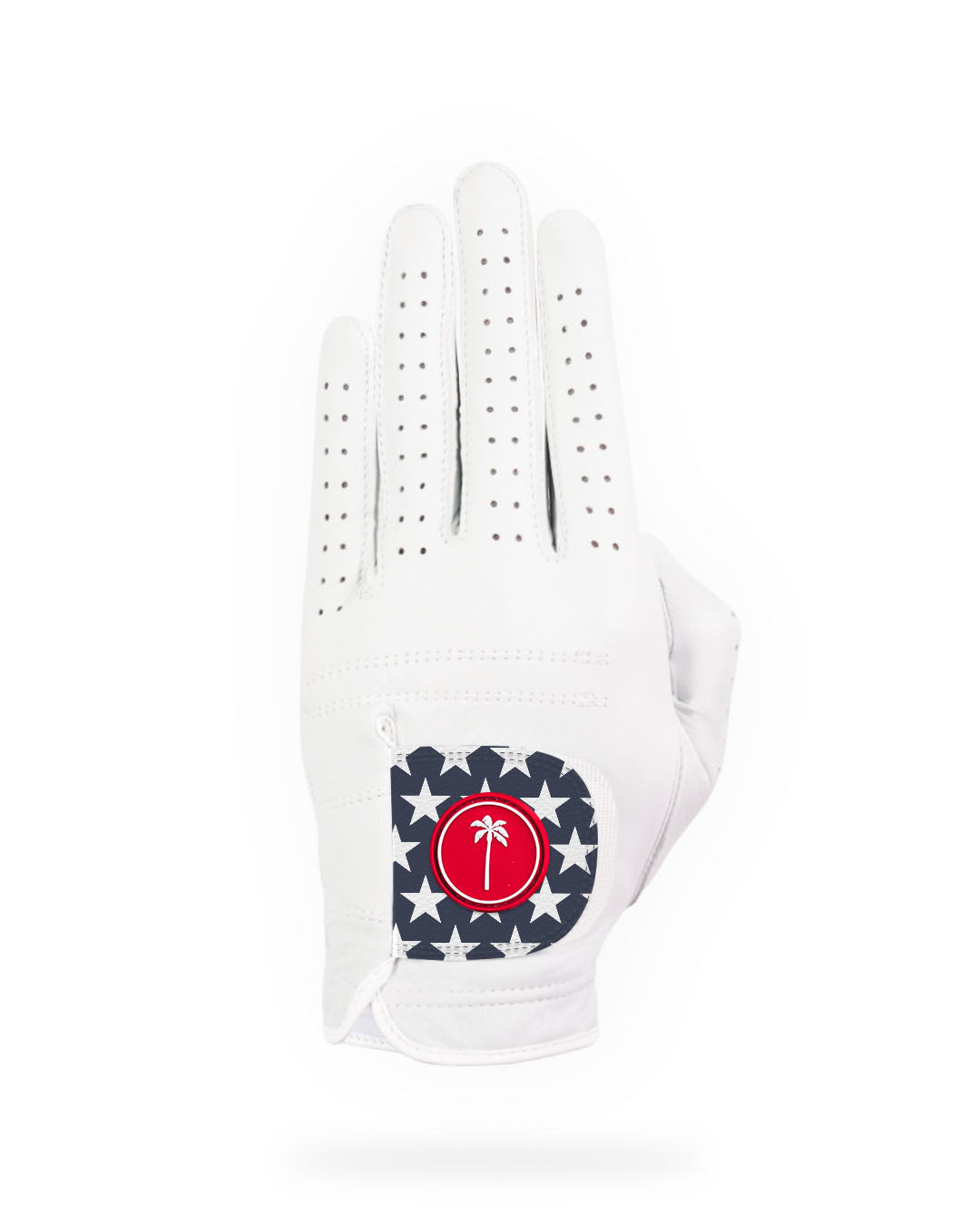 palm golf Men's Stars and Stripes All-Weather Glove (Vegan Leather)