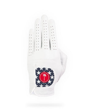 palm golf Men's AWG Stars and Stripes Glove (Vegan Leather)